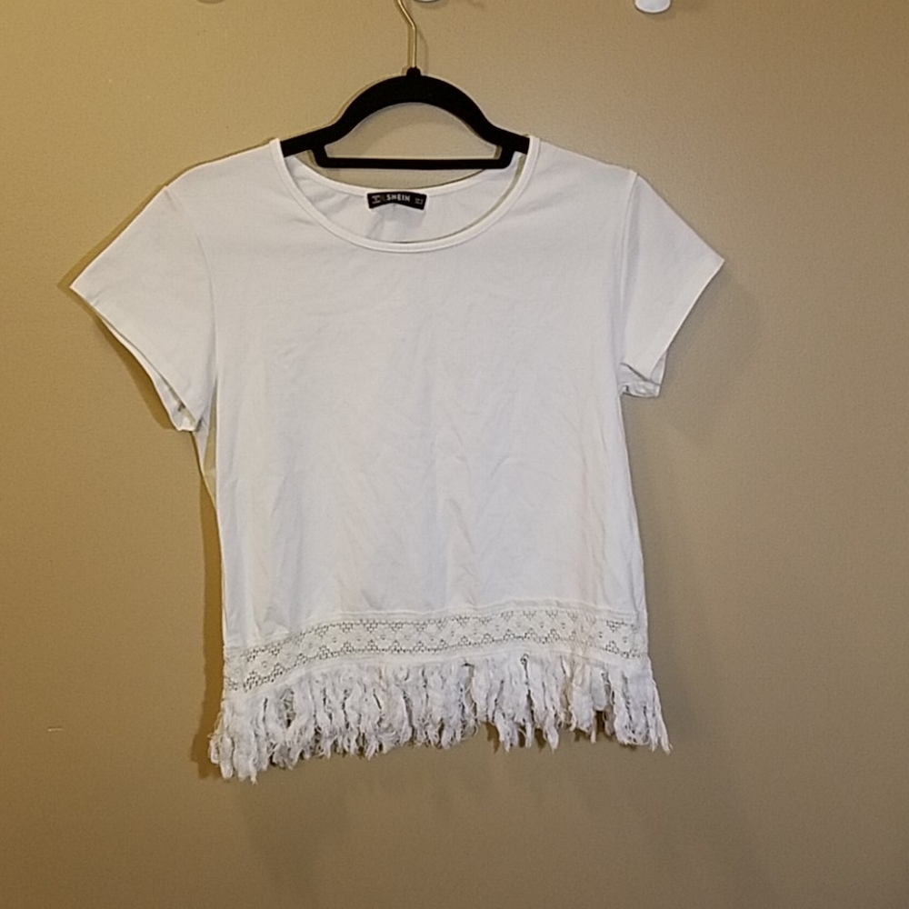 White crop top